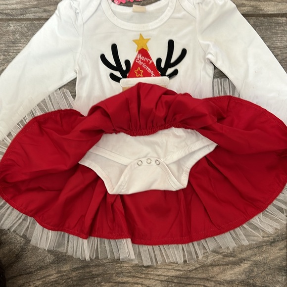 YIMEIYI -70- Deer Dress snap-crotch long sleeve grandma's gift holiday NWT - Picture 5 of 8